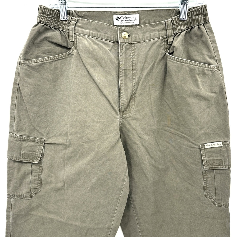 Columbia Sportswear Women's Cargo Pants Khaki‎ Elastic Waist Size 12R - Picture 3 of 12